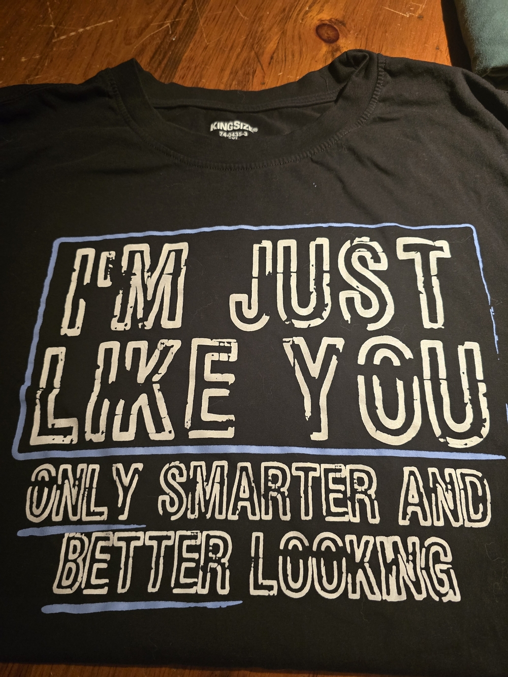 Black Graphic T-Shirt - "I'm Just Like You"